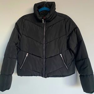 Black puffer jacket